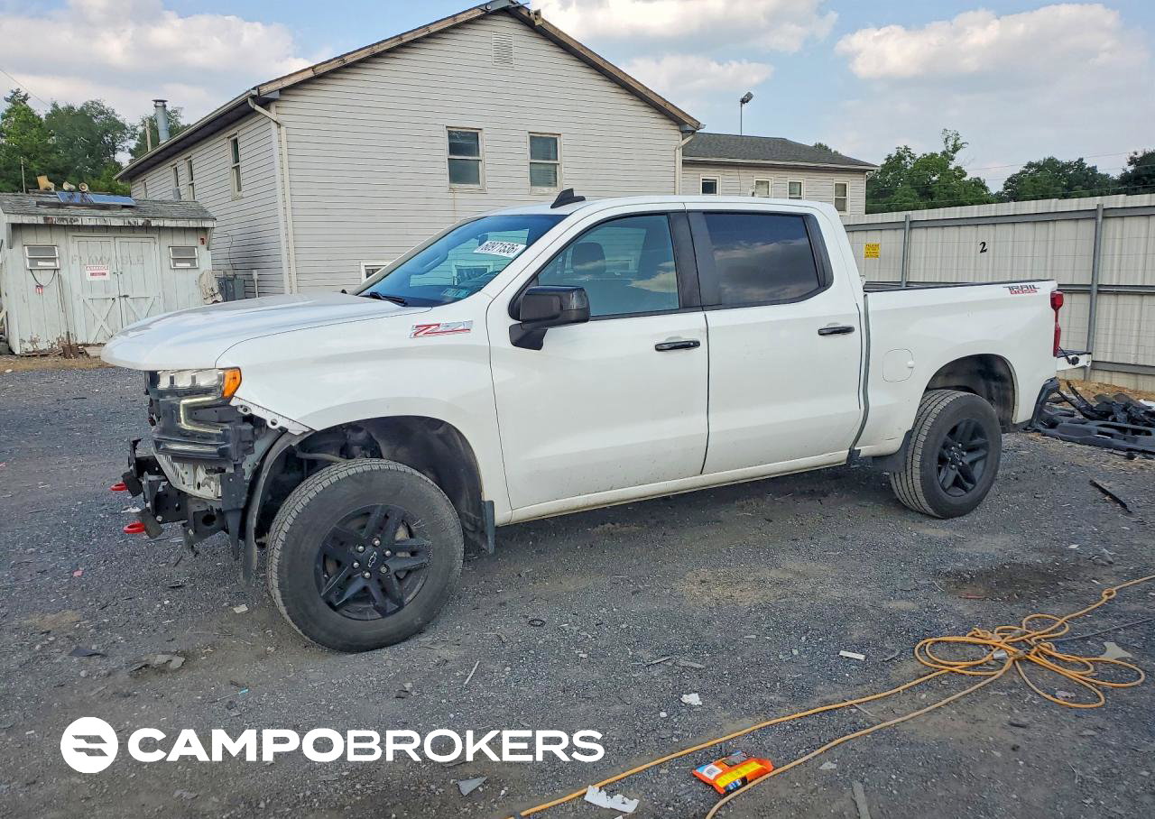 2021 Chevrolet Silverado K1500 Lt Trail Boss, uszkodzenie: Przód, Copart lot 60971536