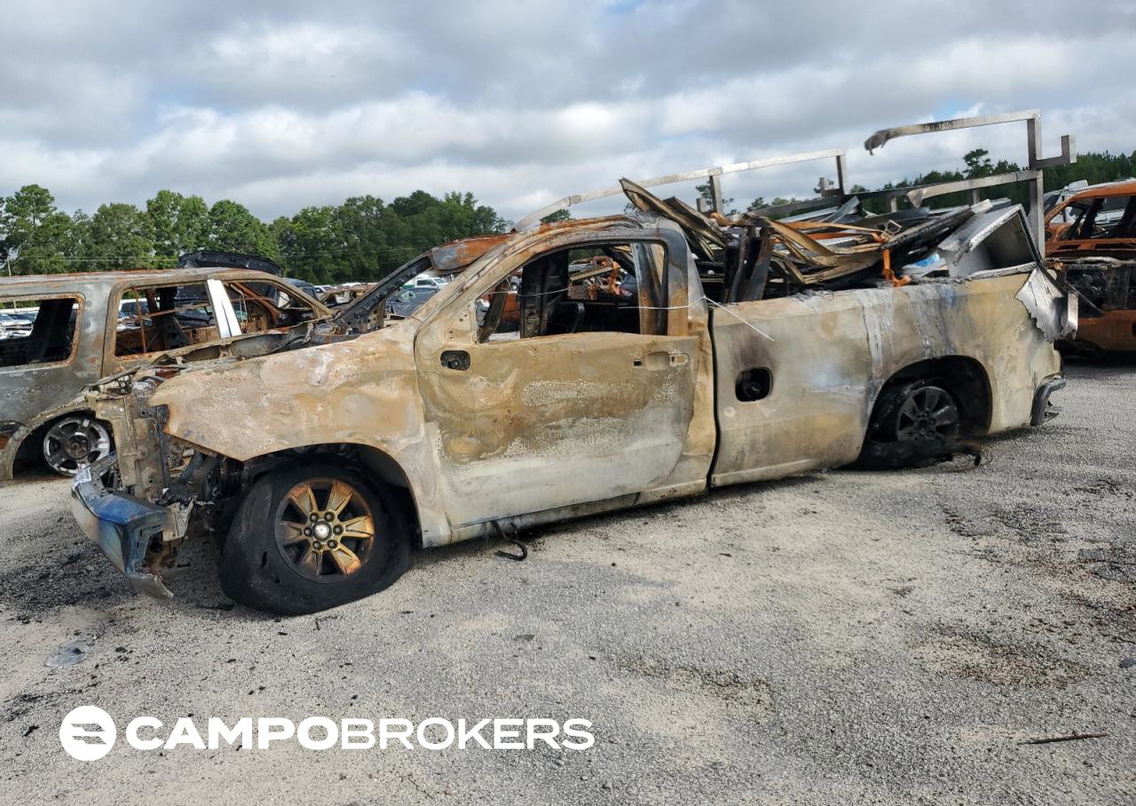 2020 Chevrolet Silverado C1500, daño Incendio, Copart lote 65978595