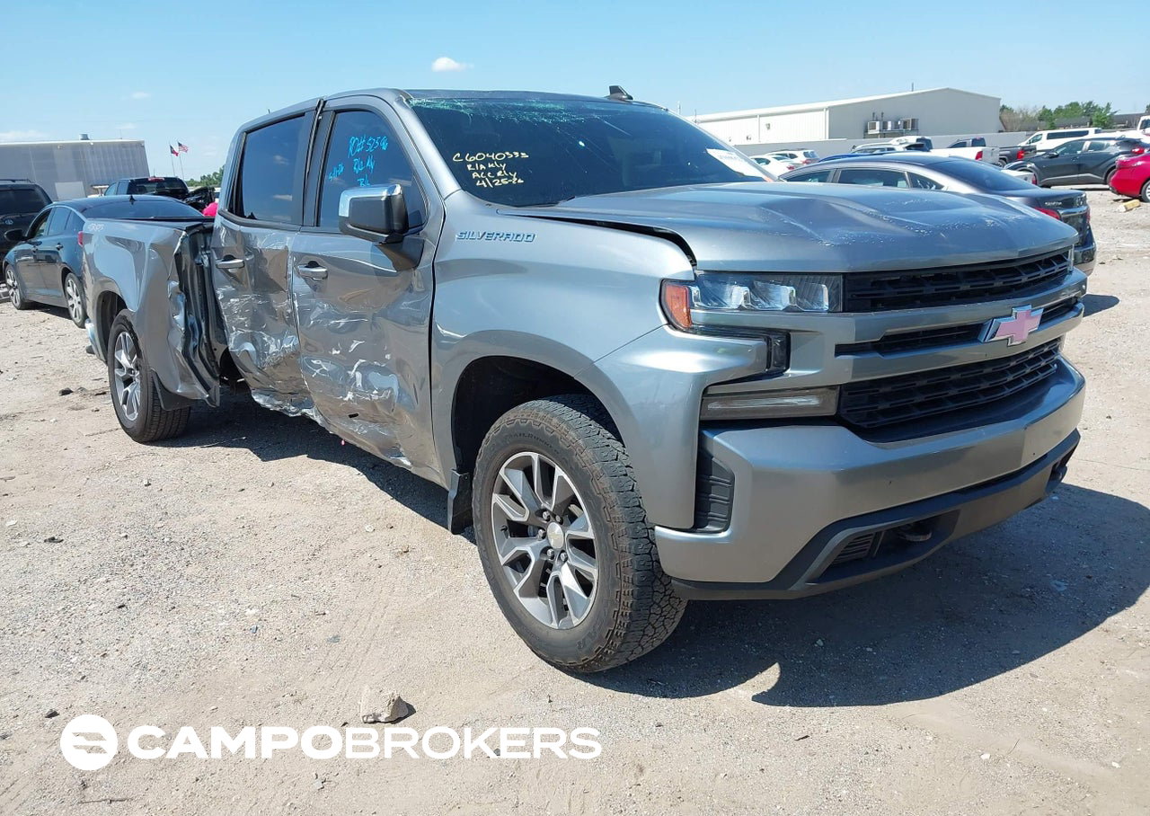 2020 Chevrolet Silverado 1500 4wd  Standard Bed Lt, Rollover damage, Iaai lot 45098357