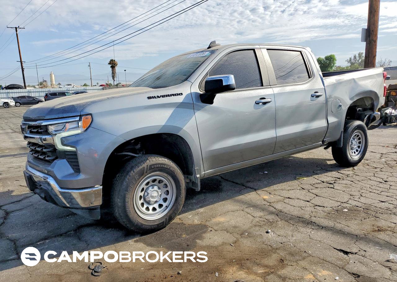 2023 Chevrolet Silverado C1500 Lt, daño Trasero, Copart lote 61212036