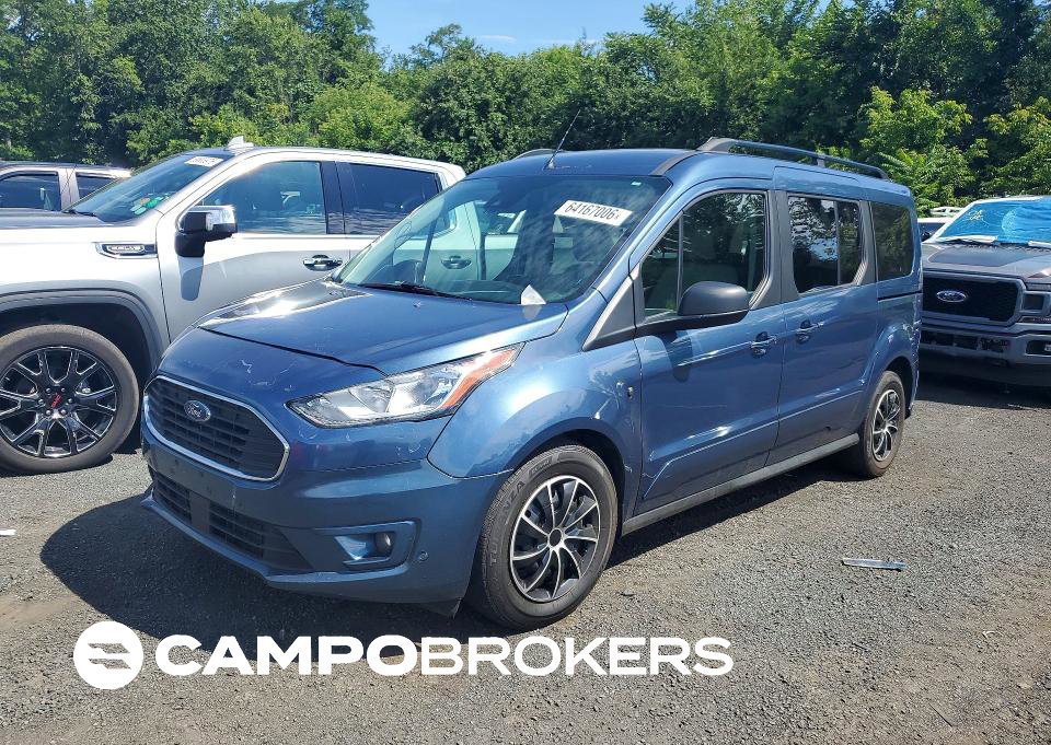 2019 Ford Transit Connect Xlt, daño Trasero, Copart lote 64167006