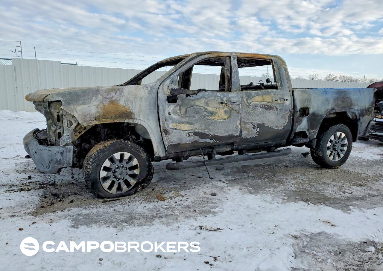 2021 Chevrolet Silverado K2500 Heavy Duty Ltz, пошкодження: Пожежа, Copart лот 75934795