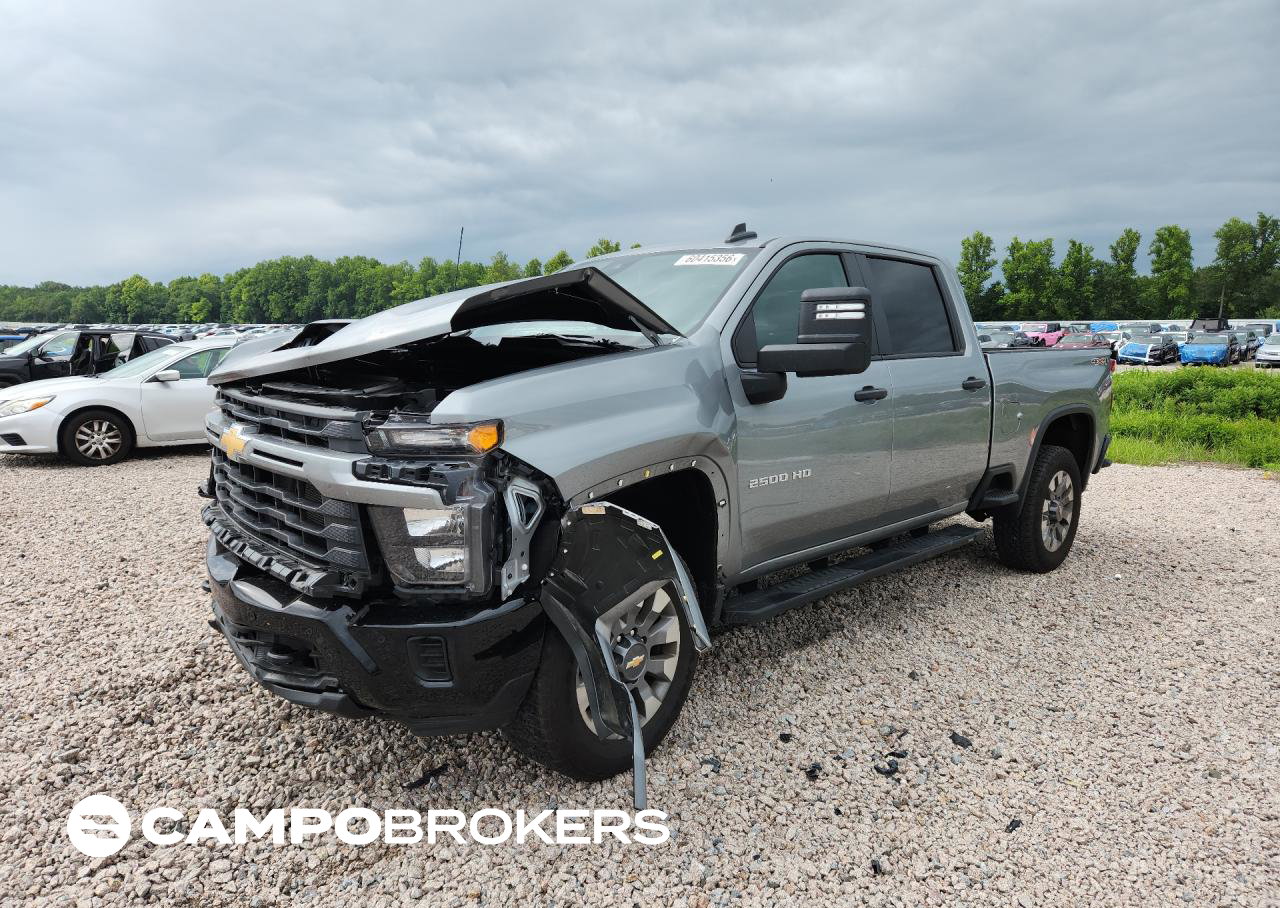 2025 Chevrolet Silverado K2500 Custom, Front End damage, Copart lot 60415356