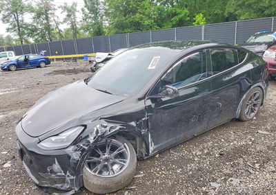 2025 Tesla Model Y, daño Frontal, Copart lote 59980206, foto 1 de 14