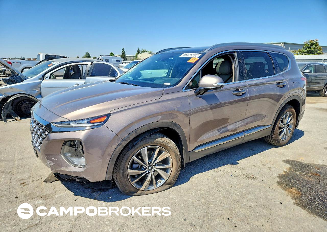 2020 Hyundai Santa Fe Limited, пошкодження: Бік, Copart лот 58326896