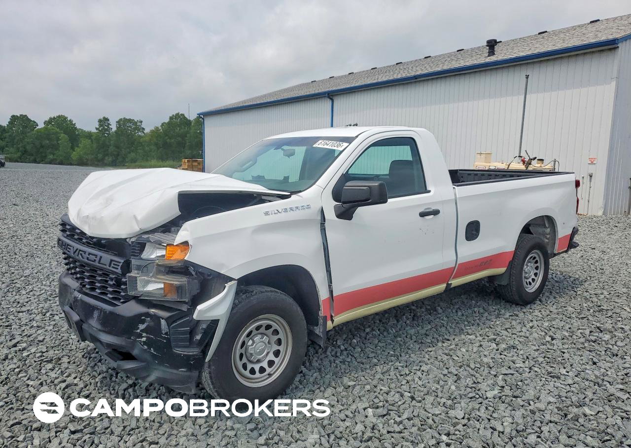 2019 Chevrolet Silverado C1500, Front End damage, Copart lot 61641036