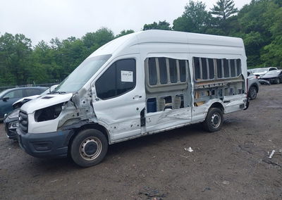 2020 Ford Transit-350 Cargo Van, Left Side damage, Iaai lot 45447149, photo 2 of 16