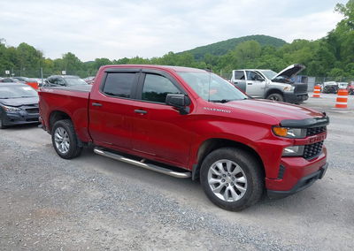 2021 Chevrolet Silverado 1500 4wd  Short Bed Custom, daño Lateral izquierdo, Iaai lote 45539365