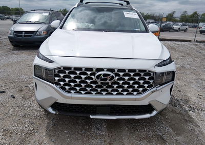 2022 Hyundai Santa Fe Hybrid Limited, пошкодження: Передня частина, Iaai лот 44856240, фото 6 з 17