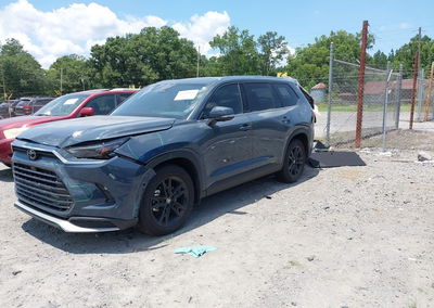 2025 Toyota Grand Highlander Hybrid Platinum Max, Rear damage, Iaai lot 45512624, photo 2 of 6