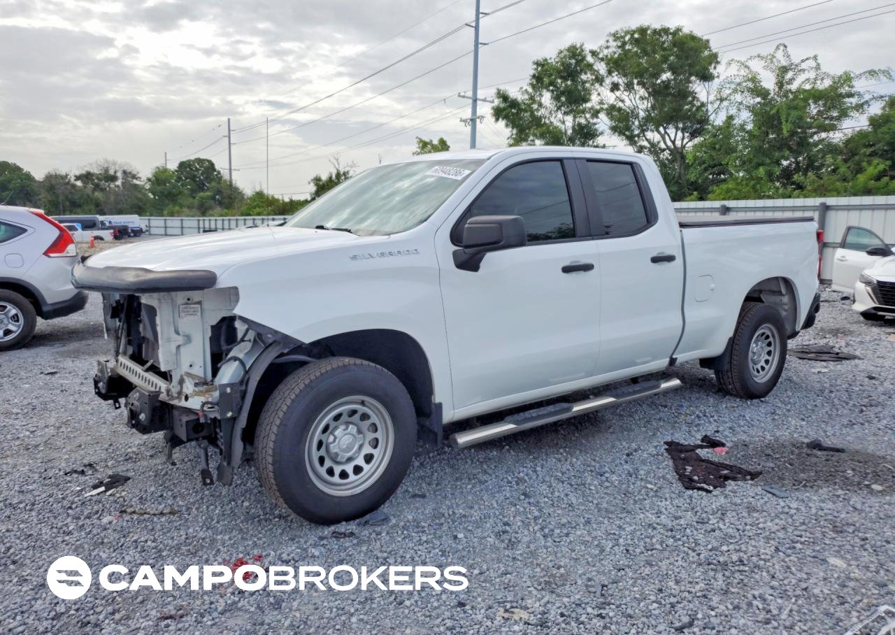 2020 Chevrolet Silverado C1500, daño Frontal, Copart lote 60948286