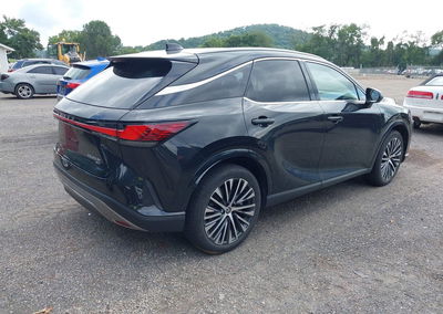 2023 Lexus Rx 350h Premium Plus, Left Side damage, Iaai lot 45737159, photo 4 of 6