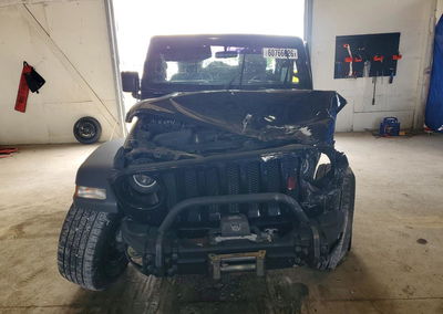 2020 Jeep Wrangler Unlimited Sport, пошкодження: Бік, Copart лот 60766626, фото 5 з 14