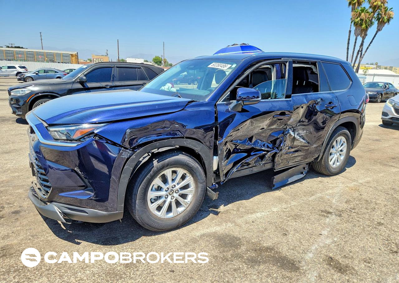 2025 Toyota Grand Highlander Xle, daño Lateral, Copart lote 60280486