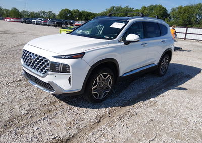 2022 Hyundai Santa Fe Hybrid Limited, пошкодження: Передня частина, Iaai лот 44856240, фото 2 з 17