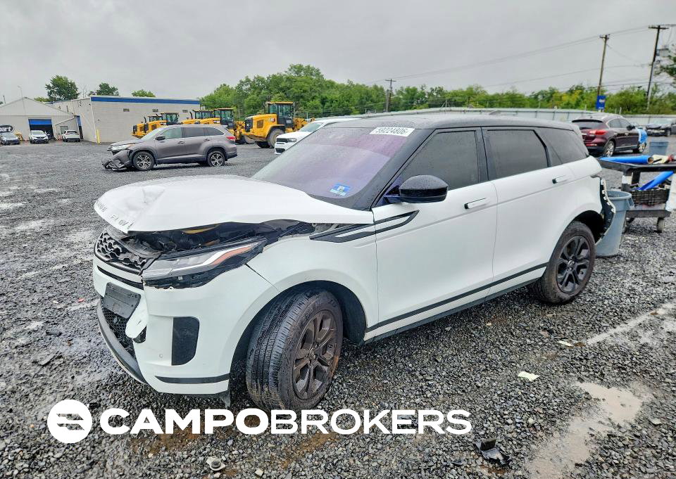 2020 Land Rover Range Rover Evoque S, daño Frontal, Copart lote 59224806