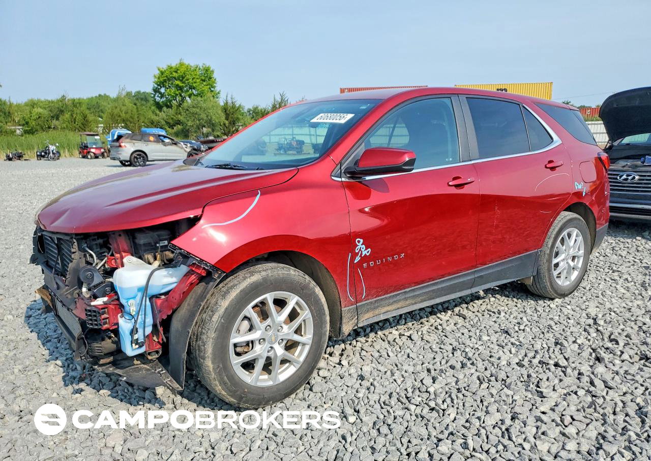 2023 Chevrolet Equinox Lt, Front End damage, Copart lot 60680056