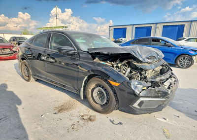 2020 Honda Civic Lx, daño Frontal, Copart lote 59898666, foto 4 de 14