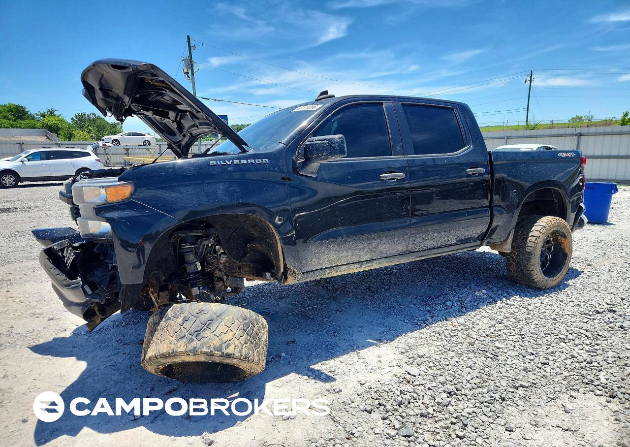 2020 Chevrolet Silverado K1500 Custom, uszkodzenie: Przód, Copart lot 56173286