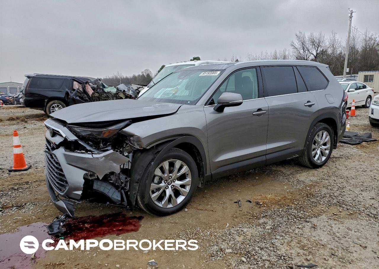 2025 Toyota Grand Highlander Le, Front End damage, Copart lot 95193985