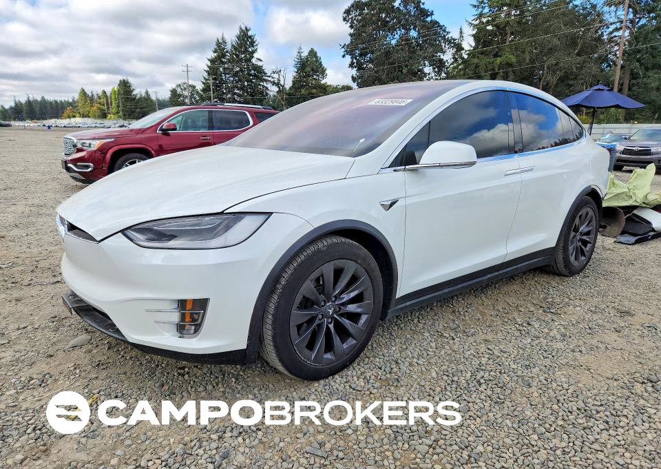 2019 Tesla Model X, daño Frontal, Copart lote 63329846