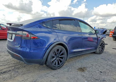 2022 Tesla Model X, Front End damage, Copart lot 47130786, photo 3 of 14