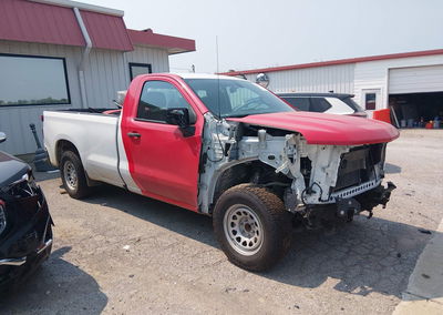 2021 Chevrolet Silverado 1500 2wd  Long Bed Wt, uszkodzenie: Przód, Iaai lot 45505595