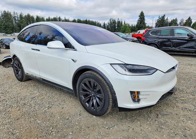 2019 Tesla Model X, daño Frontal, Copart lote 63329846, foto 4 de 14