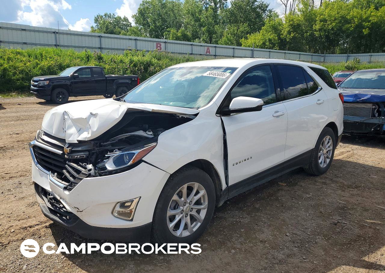 2019 Chevrolet Equinox Lt, Front End damage, Copart lot 58465086