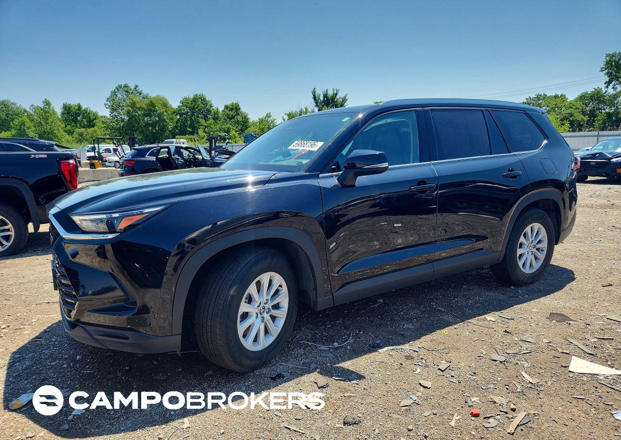 2026 Toyota Grand Highlander Hybrid Xle, пошкодження: Бік, Copart лот 59868196