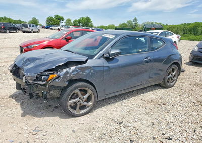 2019 Hyundai Veloster 2.0l, daño Frontal, Copart lote 56028726