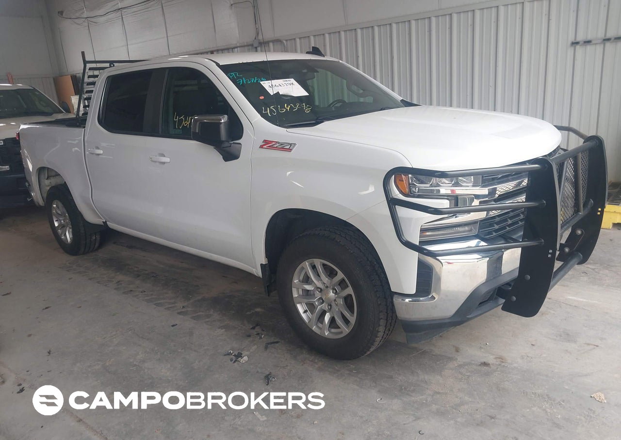 2021 Chevrolet Silverado 1500 4wd  Short Bed Lt, uszkodzenie: Przód, Iaai lot 45643298
