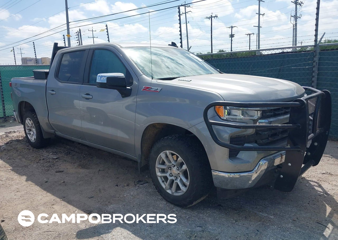 2023 Chevrolet Silverado 1500 4wd  Standard Bed Lt, пошкодження: Затоплення, Iaai лот 45741541