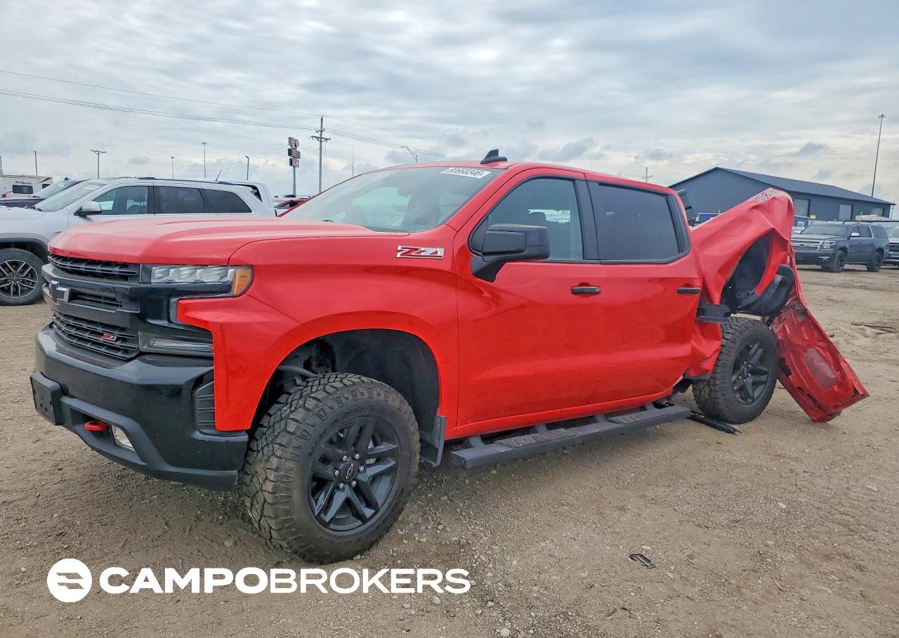 2020 Chevrolet Silverado K1500 Lt Trail Boss, daño Trasero, Copart lote 60668346