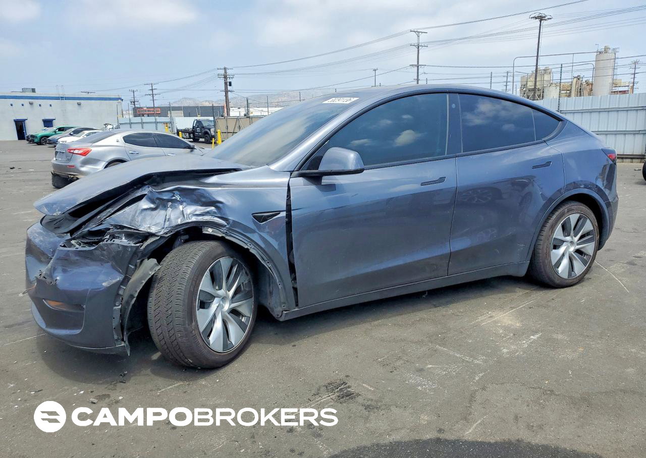2023 Tesla Model Y, Front End damage, Copart lot 58291136