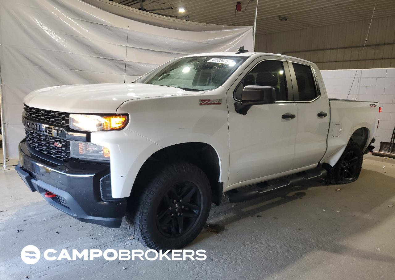 2019 Chevrolet Silverado K1500 Trail Boss Custom, Rear End damage, Copart lot 90585935