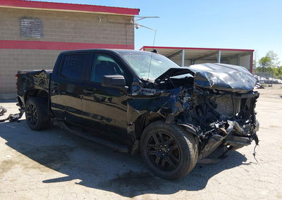 2022 Chevrolet Silverado 1500 4wd  Short Bed Custom, Front End damage, Iaai lot 45325523