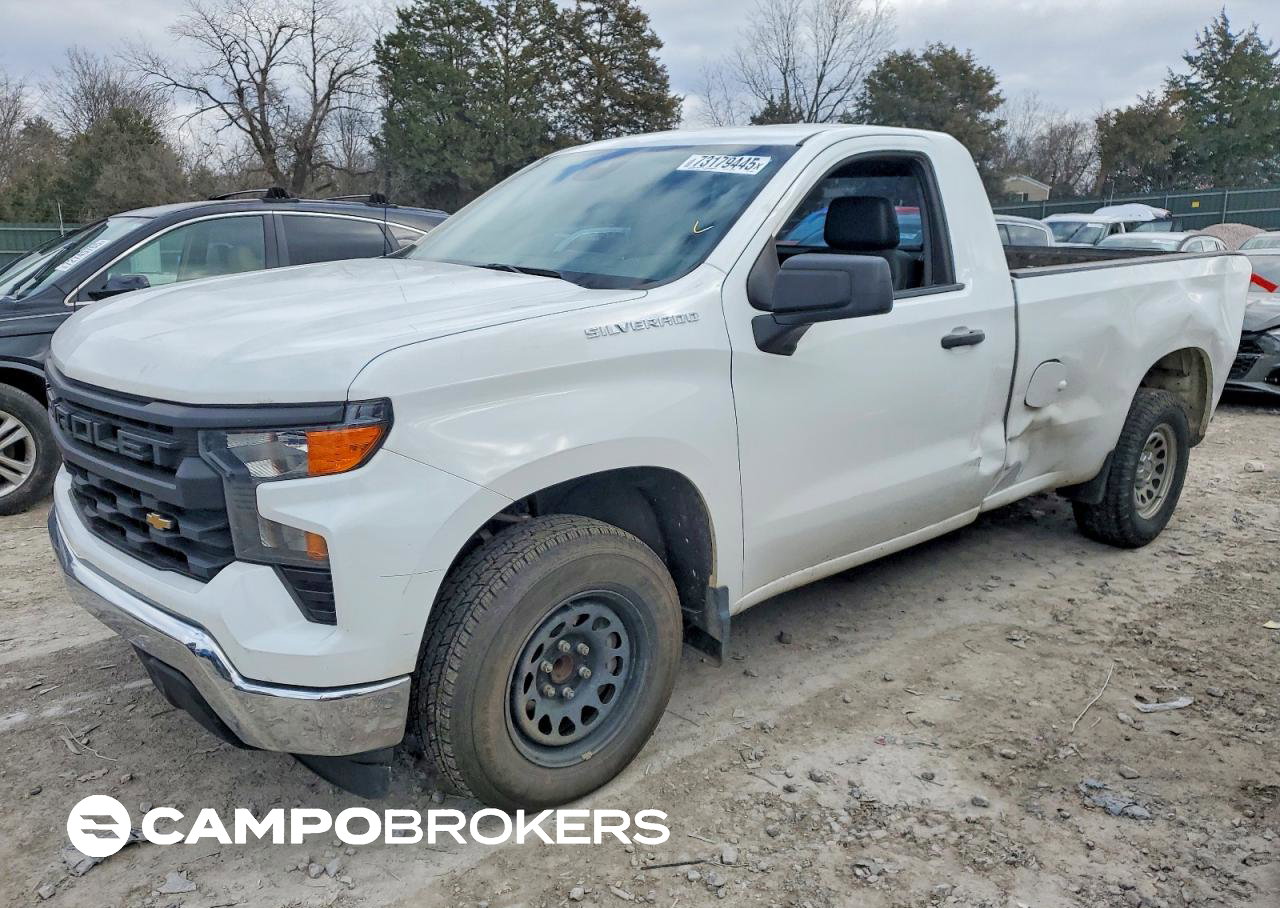 2023 Chevrolet Silverado C1500, daño Trasero, Copart lote 73179445