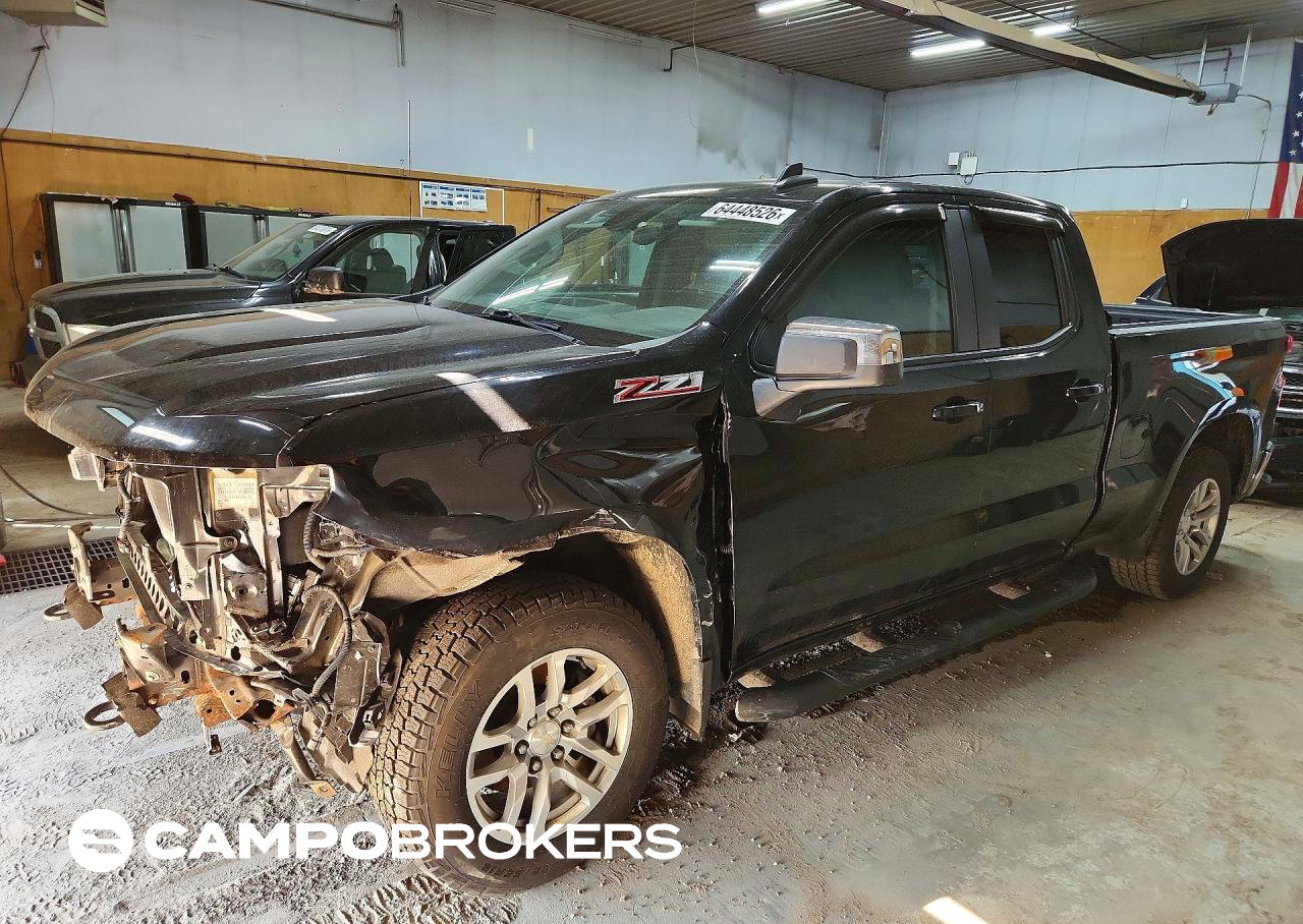 2020 Chevrolet Silverado K1500 Lt, daño Frontal, Copart lote 64448526