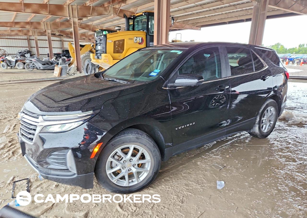 2023 Chevrolet Equinox Lt, daño Trasero, Copart lote 60756676