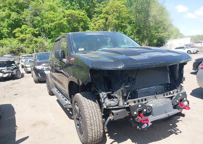 2022 Chevrolet Silverado 1500 4wd  Short Bed Custom Trail Boss, uszkodzenie: Lewy bok, Iaai lot 45148752