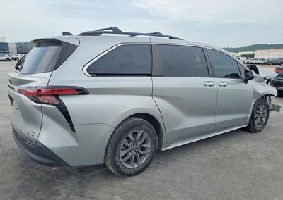 2021 Toyota Sienna Xle, daño Frontal, Copart lote 64019306, foto 3 de 6