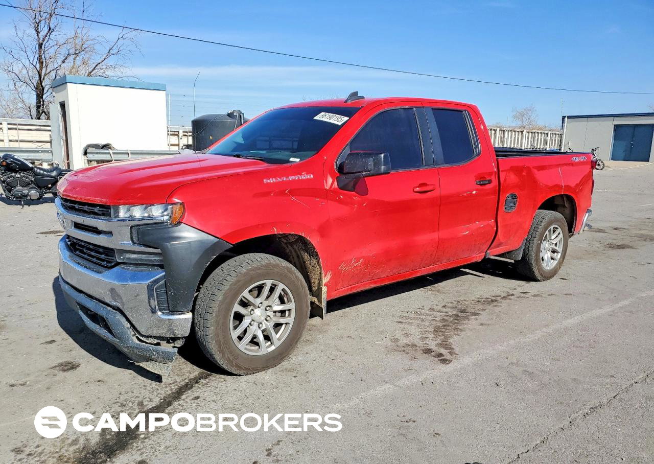 2020 Chevrolet Silverado K1500 Lt, daño Lateral, Copart lote 96190195