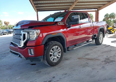 2020 Gmc Sierra 2500hd 4wd  Standard Bed Denali, Front End damage, Iaai lot 45287250, photo 2 of 15