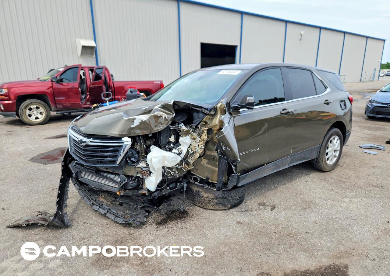 2023 Chevrolet Equinox Lt, Side damage, Copart lot 62786046