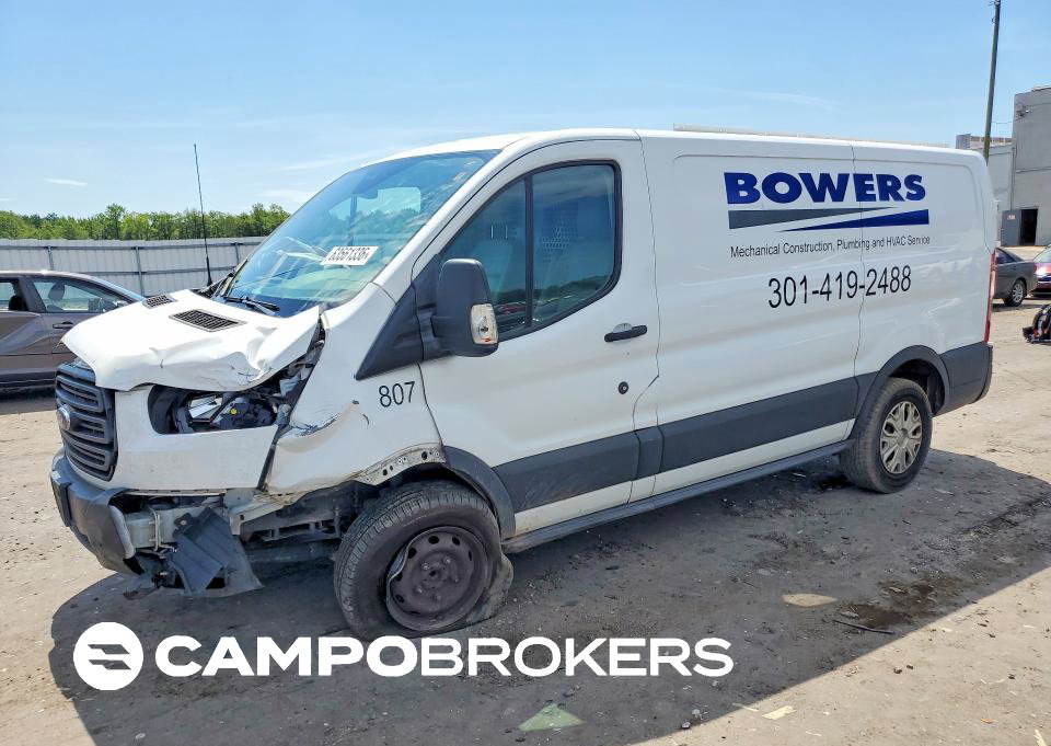 2019 Ford Transit T-250, Front End damage, Copart lot 63561336