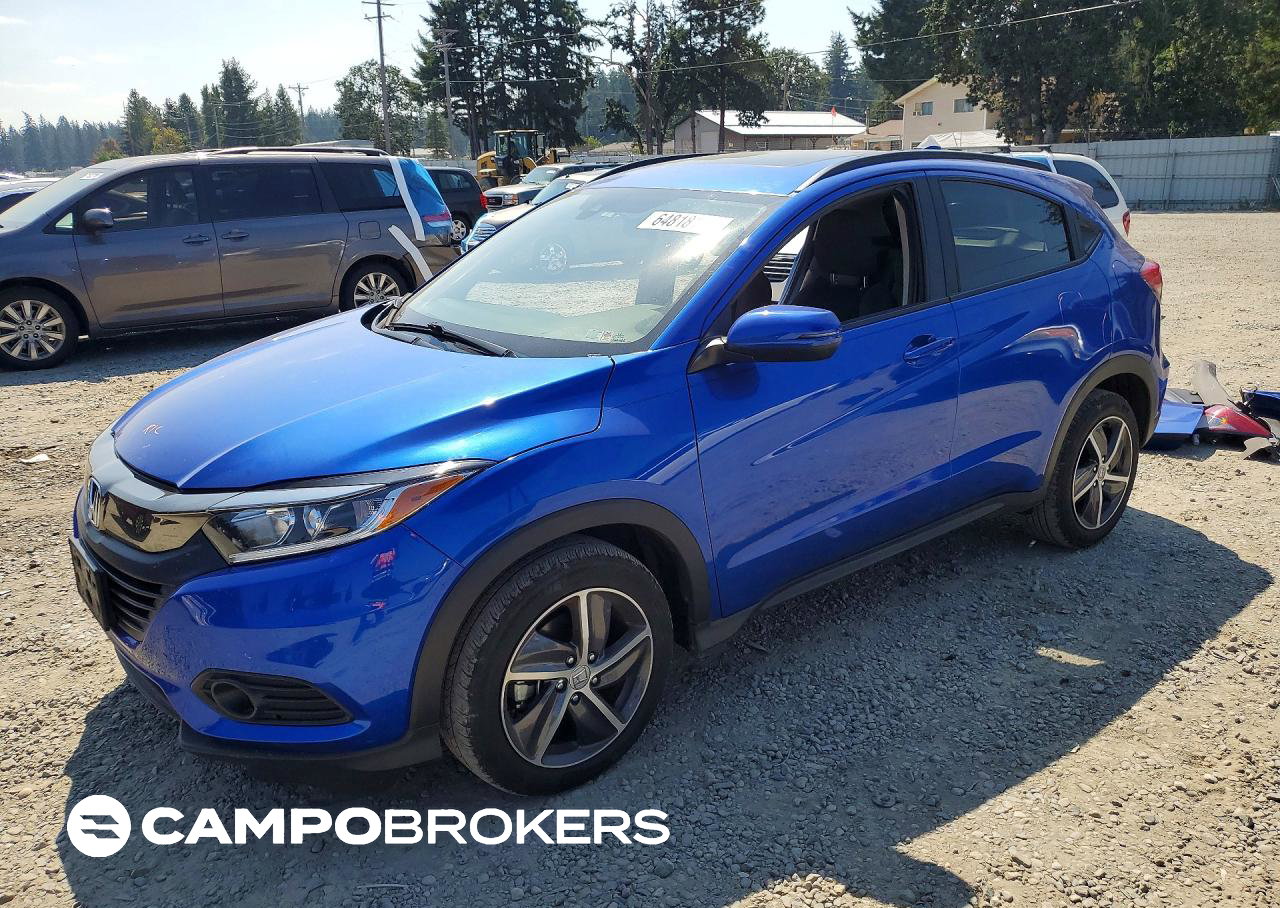 2022 Honda Hr-v Ex, Side damage, Copart lot 64818156