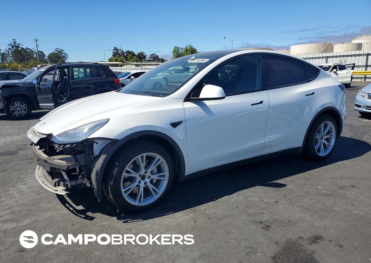 2021 Tesla Model Y, daño Frontal, Copart lote 59716396