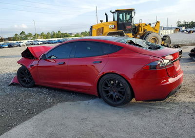 2021 Tesla Model S, daño Frontal, Copart lote 58201666, foto 2 de 15