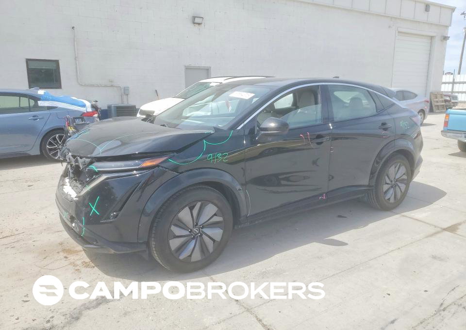 2023 Nissan Ariya Engage, Front End damage, Copart lot 50684316
